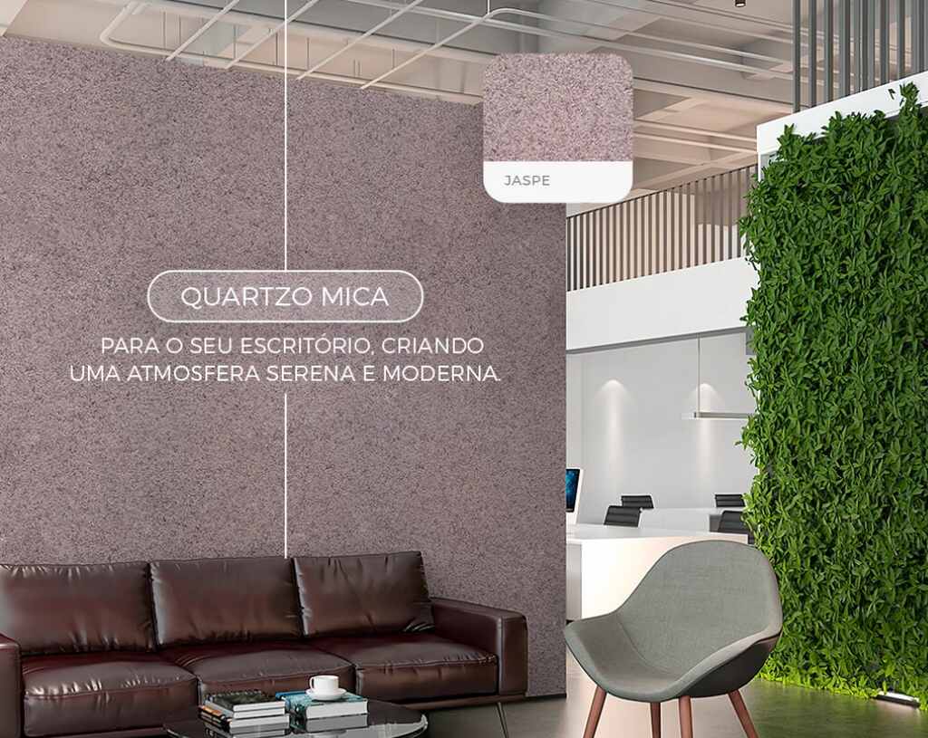 Quartzo Mica Jaspe em ambiente — Decor Colors